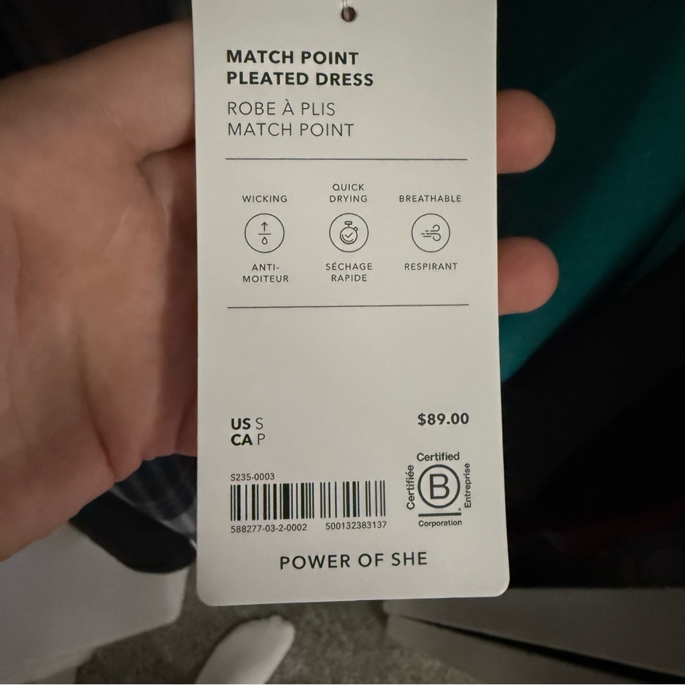 Athleta Match Point Pleated Dress - Picture 5 of 5